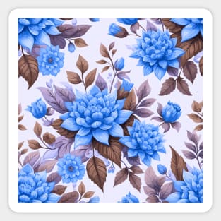 Blue Spring Flowers Sticker